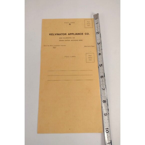 Vintage Kelvinator Appliance Warranty Postcard Set Advertisement Collectible - Picture 7 of 7